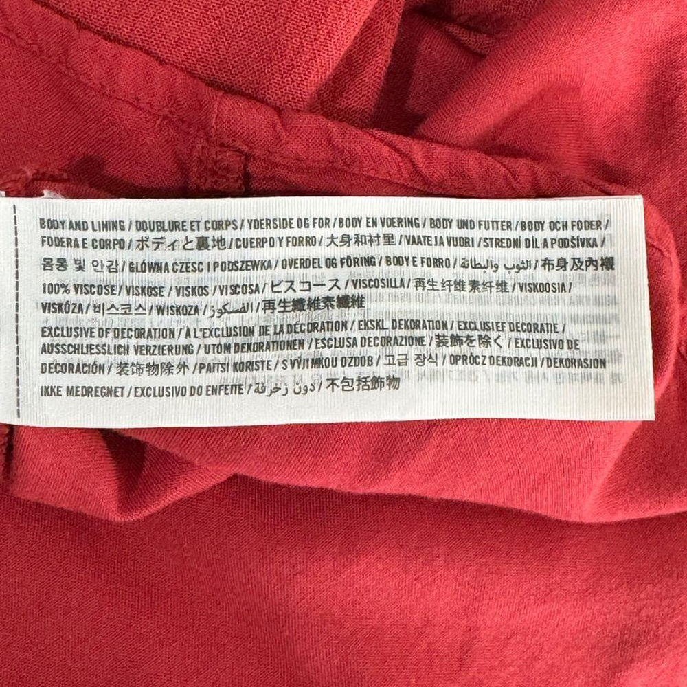Hollister Red Lace Trim Mini Dress Large Sleeveless Boho - Picture 10 of 11